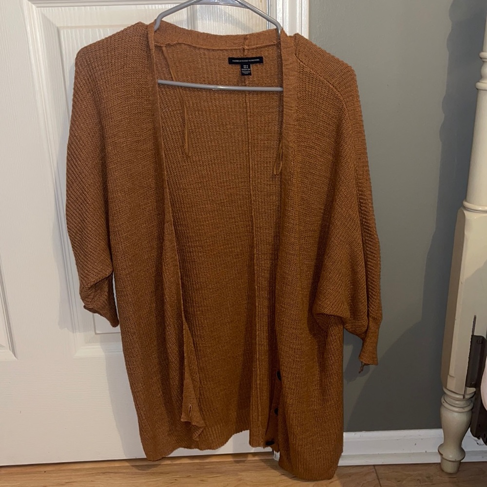 american eagle 3/4 sleeve cardigan